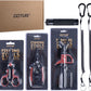 Goture Fishing Tool Kit,Fishing Pliers,Fillet Knife with Sheath,Fish Lip Gripper,Fish Hook Remover,Lanyard,Line Scissors,Sharpener,Stainless Steel Soap,Saltwater Gear Kit,Red/Pink,Gifts for Men/Women