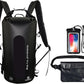 Freegrace Waterproof Dry Bags Set of 3 - Dry Bag with 2 Zip Lock Seals, Waist Pouch & Phone Case - Can Be Submerged Into Water for Swimming, Kayak, Rafting & Boating (Window, Black, 35L)