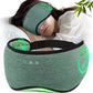 Sleep Headphones with Bluetooth 5.4 Sleep Mask, Bamboo Cotton Music Wireless Bluetooth Eye Mask for Sleeping, Earphones HD Speaker Microphone for Travel, Gifts for Men Women, Green
