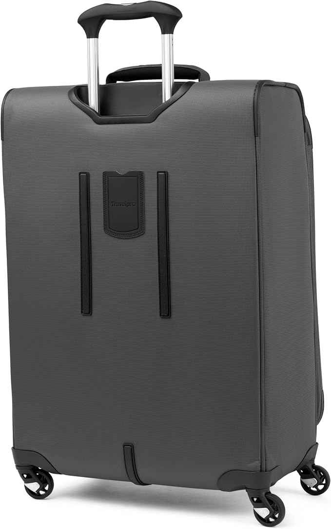 Travelpro Maxlite 5 Softside 2pc Set Expandable Carry On Luggage with 4 Spinner Wheels/Soft Underseat Tote, Lightweight Suitcase, Men and Women, Shadow Grey