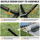 2 Person Outdoor Hammock with Stand, Cotton Rope Hammock with Polyester Pad, Adjustable Steel Frame, Portable with Carrying Bag – for Patio, Backyard, Garden, Beach, Urban-Gray