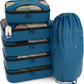 Shacke 6 Set Packing Cubes for Travel - Compression Packing Bags/Travel Organizer - Luggage Organizer Bags for Traveling - Travel Essentials for Women - Cruise Must Haves Packing List