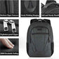 BIKROD Travel Laptop Backpack, 17 Inch Extra Large School Backpacks for Teen Boys and Girls, Black Water Resistant Women Back Pack, Business Men Sturdy Computer Bag