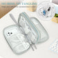 FYY Electronic Organizer, Travel Cable Organizer Bag Pouch Electronic Accessories Carry Case Portable Waterproof Double Layers Storage Bag for Cable, Charger, Phone, Earphone, Medium Size- Mint Green