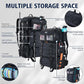 Goture Fishing Backpack with Cooler, 72L 600D Tackle Backpack Included 4 3700 Tackle Boxes, Dry & Wet Split Compartment, Large Fishing Tackle Bag with Rod Holders,Rain Cover for Travel Camping Hiking