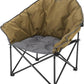ARROWHEAD OUTDOOR Oversized Heavy-Duty Club Folding Camping Chair with Pocket, Cup Holder, Portable, Padded, Moon, Round, Saucer, Supports 330lbs, Carrying Bag