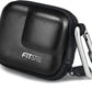 FiTSTILL Black PU Mini Carrying Case for Go Pro Hero 13 Black,Hard Shell Travel Storage Case for Hero 12/11/10/9/8/7/(2018)/6/5 DJI Osmo Action,AKASO,Campark,YI Action Camera and More