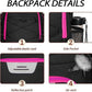 LARIPOP Basketball Bag, Sports Backpack with Ball Holder & Shoe Compartment, Water Resistant Gym Bag for Soccer Volleyball Travel