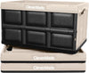CleverMade Collapsible Storage Bins - Tan 3 Pack 46L - Stackable Containers Heavy Duty Capacity Folding Crates - Space-Saving for Home