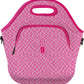 Sok It LunchTote Zippered Bag Insulated Neoprene Caddy (Pink Grand Prix, X-Large 6.5 Quart Lunch Tote)