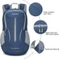 ZOMAKE Ultra Lightweight Packable Backpack 25L - Foldable Hiking Backpacks Water Resistant Small Folding Daypack for Travel(Navy Blue)