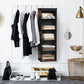 Simple Houseware 5 Shelf Hanging Closet Organizer, Black