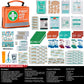 General Medi First Aid Kit - 150 Pieces Small Compact First Aid Kit Bag - Includes Instant Cold Pack, Emergency Blanket for Travel, Home, Office, Vehicle, Camping（Orange）
