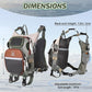 Fly Fishing Chest Pack,Outdoor Waterproof fishing Tackle Chest Bag with Multiple Compartments, Small Wade fishing,Can accommodate multiple fishing equipment/flying boxes