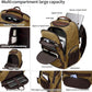 Travel Laptop Backpack 17.3 inch XL Computer Backpack for Men Waxed Canvas College Daypack Business Backpack Brown - Roamly