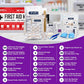 100 Person OSHA Compliant First Aid Kit for Businesses, Vehicles, Trucks, Construction Site - Type III, ANSI Class A Emergency Kit - 364 Piece Essential First Aid Supplies