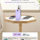Portable Charger, 20000mAh 22.5W USB C Fast Charging Power Bank with Built-in Cables & Wall Plug, External Battery Pack with LED Display, Travel Essentials Compatible with iPhone, iPad, Samsung Purple