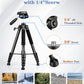 JOILCAN 75" Camera Tripod, Tripod for Camera Cell Phone, Aluminum Heavy Duty Tripods Stand, Tall Travel Tripods with Carry Bag Compatible with iPhone Canon Nikon DSLR Camera Laser Projector