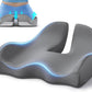 Benazcap X Large Memory Seat Cushion for Office Chair Ergonomic Cushions Pad Pillow for Pressure Relief Sciatica & Pain Relief Memory Foam for Long Sitting for Gaming Chair and Car Seat Gray