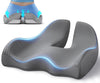 Benazcap X Large Memory Seat Cushion for Office Chair Ergonomic Cushions Pad Pillow for Pressure Relief Sciatica & Pain Relief Memory Foam for Long Sitting for Gaming Chair and Car Seat Gray