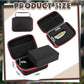 EVA Hard Case with Customizable Foam Protective EVA Carrying Case Shockproof Outdoor for Camera, Digital Products, Electronic Instruments with Knife(Black and Red,7.1 x 4.7 x 3.1 Inch)