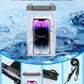 Large Waterproof Phone Pouch Universal Phone Waterproof Case for iPhone 15 14 13 12 Pro Max Galaxy S22 S21 IPX8 Water Proof Dry Bag with Wide Lanyard Large Capacity Waterproof Bag for Swimming