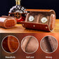 MR.OKAY 2 Watch Travel Case- Classic Leather Watch Case With Superb Texture.(Portable Watch Roll Or Organizer For Storage And Display).Festival Gift For Men ndcrafted By Artisans.