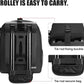 CADeN Camera Backpack Bag Professional for DSLR/SLR Mirrorless Camera Waterproof, Camera Case Compatible for Sony Canon Nikon Camera and Lens Tripod Accessories (Large, 5.0 Black)