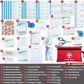 Mini First Aid Kit - 140 Piece Small First Aid Medical Kit for Car, Home, Office, Travel, Camping, Sports, Outdoor, School - Emergency First Aid Supplies and Survival Kit
