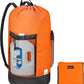 BALEINE 120L Laundry Bag Backpack, 900D Oxford Fabric Large Travel Laundry Bags with Shoulder Straps and 2 Mesh Pockets for College Dorm, Apartment, Laundromat (Orange, 120L)
