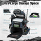 Piscifun Fishing Tackle Backpack with Rod Holders & 4 Tackle Boxes, 42L Outdoor Fishing Bag with Waterproof Rain Cover