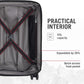 Victorinox Spectra 3.0 Frequent Flyer Plus Carry-On - Modern Hardside Carry-On Luggage - Rolling Suitcase with Spinner Wheels - Holds Travel Accessories - 45 Liters, Red