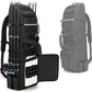 Rexmica Fishing Rod Bag Backpack Holds 8 Rods & Reels, Fishing Tackle Bag with Compartment for Tackle Boxes, Fishing Gear or Equipment, Fishing Pole Carrying Bag with Tactical Molle System
