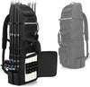 Rexmica Fishing Rod Bag Backpack Holds 8 Rods & Reels, Fishing Tackle Bag with Compartment for Tackle Boxes, Fishing Gear or Equipment, Fishing Pole Carrying Bag with Tactical Molle System
