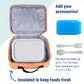 Wildkin Kids Insulated Lunch Box – Durable and Reusable for School & Travel - Bengal Orange