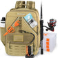 KastKing KarryAll Fishing Tackle Backpack with Rod Holder 4 Tackle Boxes,40/26L Tackle Bag Storage Fishing Gear and Equipment
