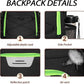 LARIPOP Basketball Bag, Sports Backpack with Ball Holder & Shoe Compartment, Water Resistant Gym Bag for Soccer Volleyball Travel