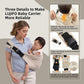 Baby Sling Carrier Newborn to Toddler, 2025 Upgraded Houndstooth Baby Sling Toddler Carrier, Premium Cotton Linen Adjustable Shoulder Strap