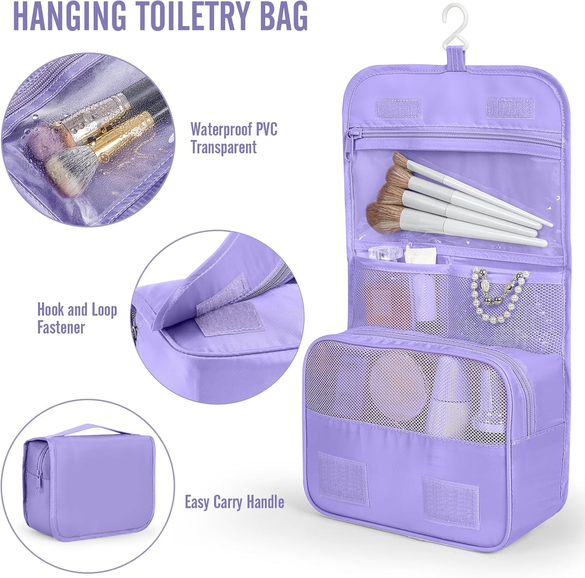 Veken 10 Set Packing Cubes for Travel Essential, Suitcase Organizer Bags in 4 Sizes, Carry-On Luggage Accessories with Large Laundry & Hanging Toiletry Bag, Must-Have for Airplane, Road Trip & Camping - Roamly
