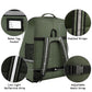 Car Seat Travel Bag,Padded Car Seats Backpack with Steel Cable Handle and Reflective Stripes, Large Durable Carseat Carrier Bag,Airport Gate Check Bag,Infant Seat Travel Bag with Shoulder Strap,Green