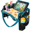 Car Seat Tray for Toddler - Waterproof Carseat Table Top - Kids Travel Tray - Travel and Road Trip Essentials Kids - Lap Desk with Storage -Baby Airplane Travel Accessories (Black)