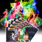 HGD (50 PCS) Magic Campfire Fire Color Changing Packets for Fire Pit, Indoor/Outdoor Fireplace, Bonfire - Rainbow Magical Flame, Camping Accessory, Compatible with Wood
