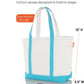 CB STATION Medium Classic Canvas Tote Bag for Women, Top Zipper Closure, Outer Pocket, Daily Essentials, Groceries, Traveling