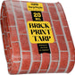 Core Tarps Extreme Heavy Duty 20 Mil Tarp Cover, Waterproof, UV Resistant, Rip and Tear Proof, Poly Tarpaulin with Reinforced Edges for Roof, Camping, Patio, Pool, Boat (Bricks/Black 6′ X 8′)