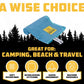 Wise Owl Outfitters Microfiber Camping Towel - Quick Dry Towel for Travel, Backpacking, Hiking, Beach, Gym & Yoga - Compact, Fast Drying & Lightweight