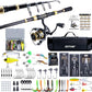 Goture Fishing Rod and Reel Combos,1.8M-2.7M Telescopic Fishing Pole Spinning Reel Line Lures Set with Carrier Bag,Telescopic Rod Kit for Starter Travel Saltwater Freshwater Gear Gift