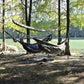 OneWind 11ft Portable Camping Hammock with Mosquito Net, Adjustable Ridgeline Double Hammock with 2*12Ft Tree Straps, Coyote Brown