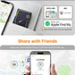 NOVOO Air Locator Tag (iOS Only) Wallet Tracker Card with Apple Find My, Smart Card Bluetooth Tracker, 6 Years Battery, IP68 Waterproof, Keys Finder and Item Locator for Keys, Bags, Passport (BL)