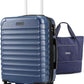 LIGHT FLIGHT Luggage Sets, Carry On Luggage 22x14x9 Airline Approved, Carry On Travel Bag Suitcases with Wheels, Expandable Hardside Lightweight Rolling with TSA Lock 2-Piece Set (DB/20),Royal Blue