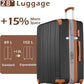 Coolife Luggage, Suitcase with Durable and Lightweight, Large Checked Luggage with ABS Hardshell Expandable, Dual Spinner Wheels, TSA Lock, and YKK Zipper (apricot black, L(28in))